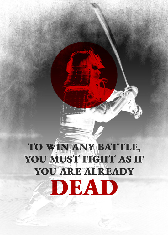 Kunsttryk A Deadly Fighter - Samurai Miyamoto Musashi
