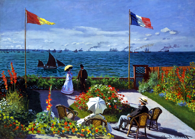 Ilustracja Saint Adresse by Claude Monet