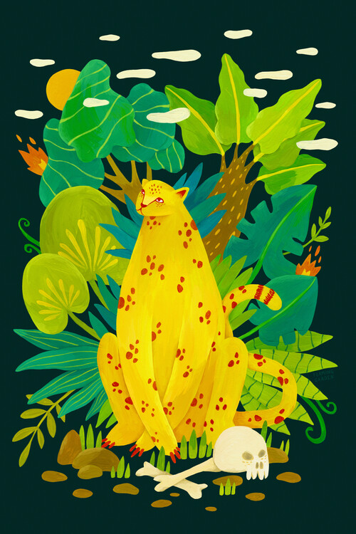 Illustration Flaming Garden - Hunter