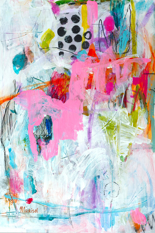 Canvas Print Marisol Evora - I love pink