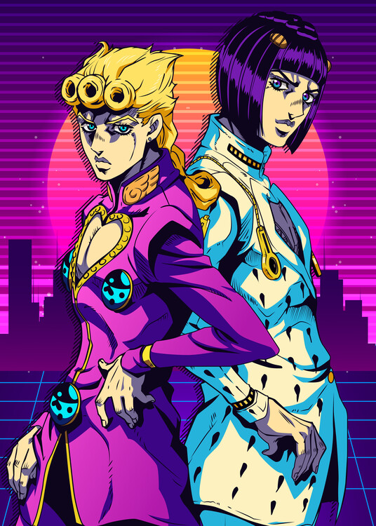 Póster de película de Anime Vintage JoJo's Bizarre Adventure