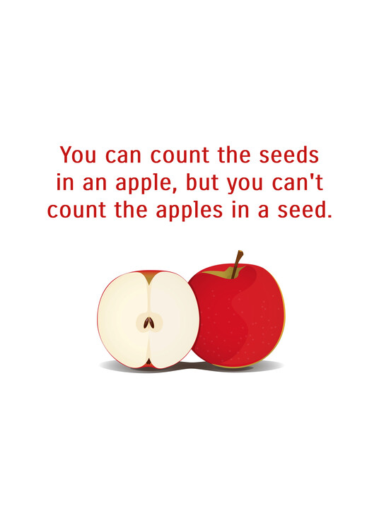 Illustration Apple Seed Potential