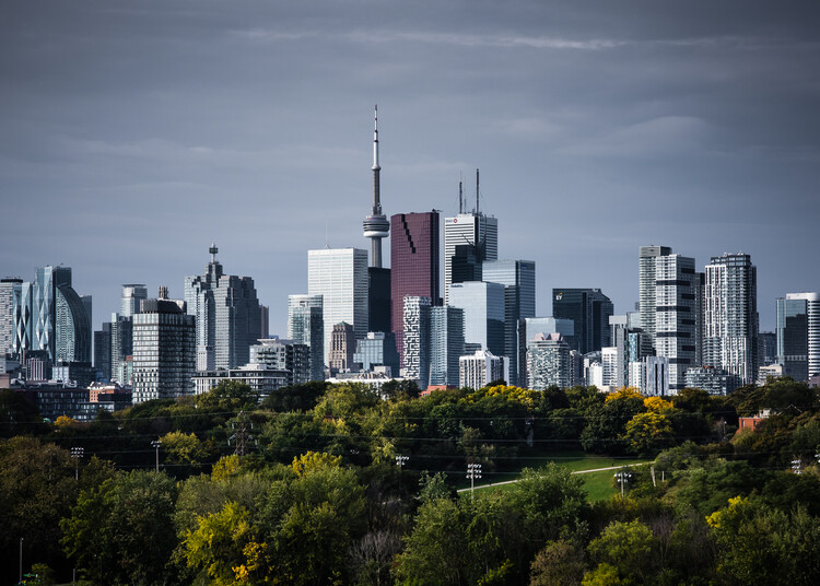 Art Photography Toronto Skyline From Riverdale Park No 9 Color Version