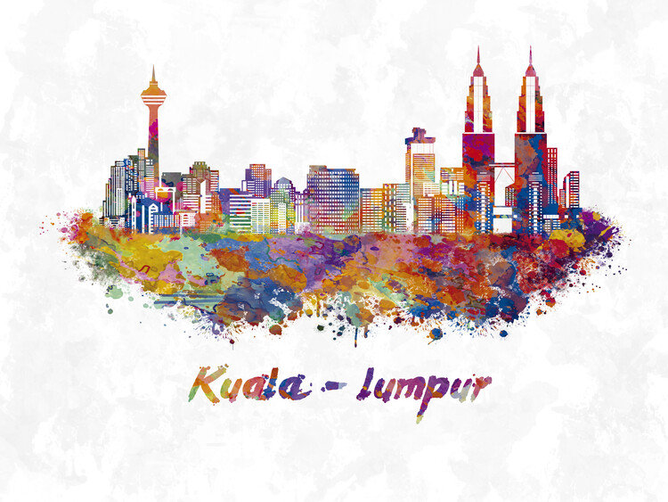 Illustration Kuala-lumpur skyline