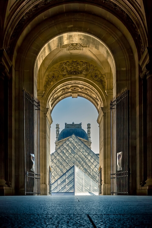Umelecká fotografie Louvre Gate