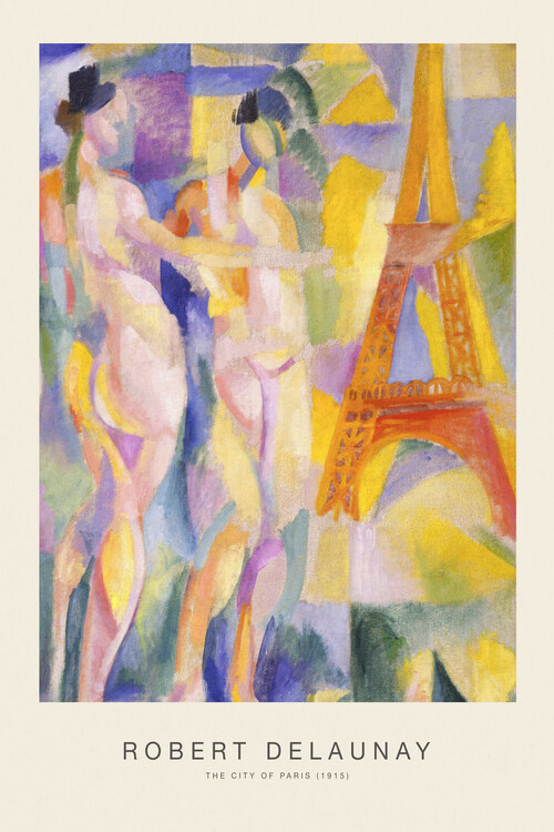Reprodução do quadro The City of Paris (Special Edition) - Robert Delaunay