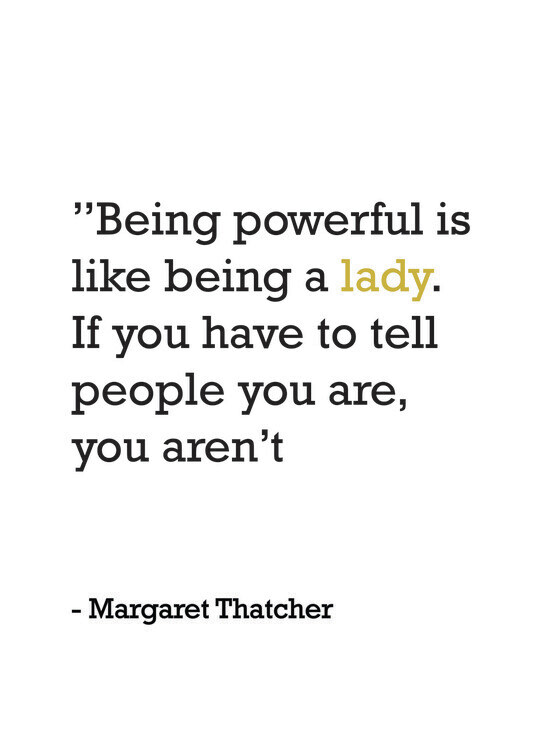 Illustration Margaret Thatcher Quote