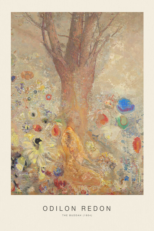 Konsttryck The Buddha (Vintage Spiritual Painting) - Odilon Redon