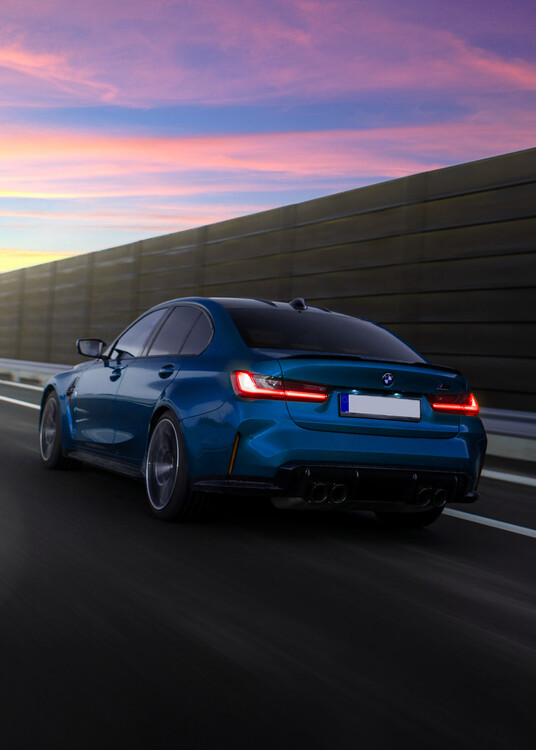 Plakát Blue Sportcar Auto Car