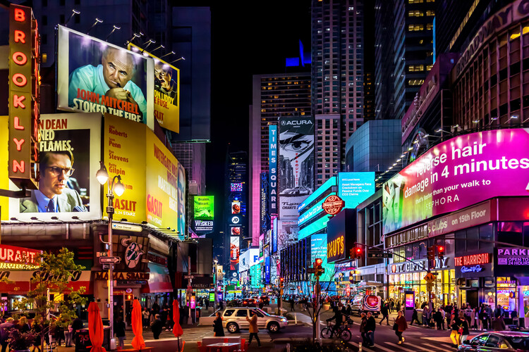 Umělecká fotografie Times Square In The Evening