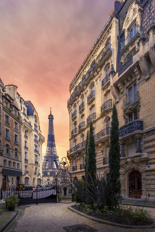 Konstfotografering Pink Paris