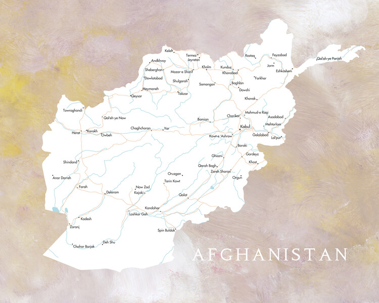 Afghanistan map Térképe