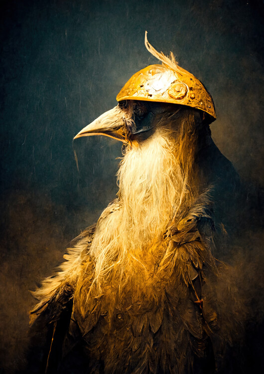 Illustration Viking bird
