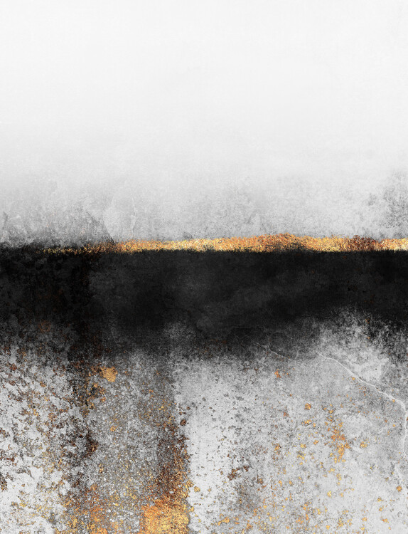 Canvas Print Soot And Gold