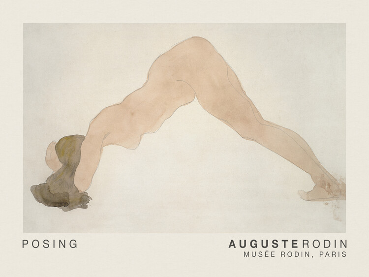 Reprodução do quadro Posing - Auguste Rodin