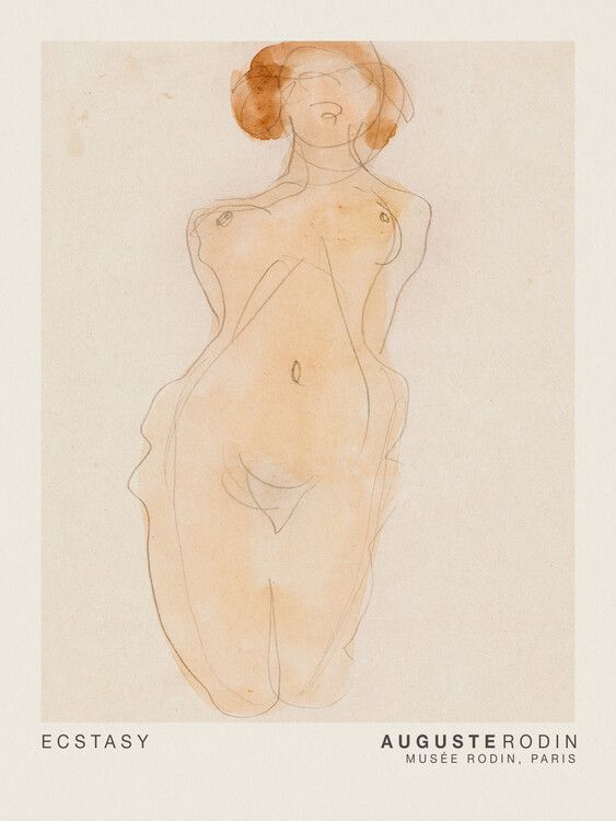 Reprodução do quadro Ecstasy - Auguste Rodin