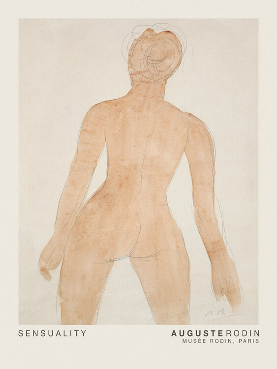 Reprodução do quadro Sensuality - Auguste Rodin