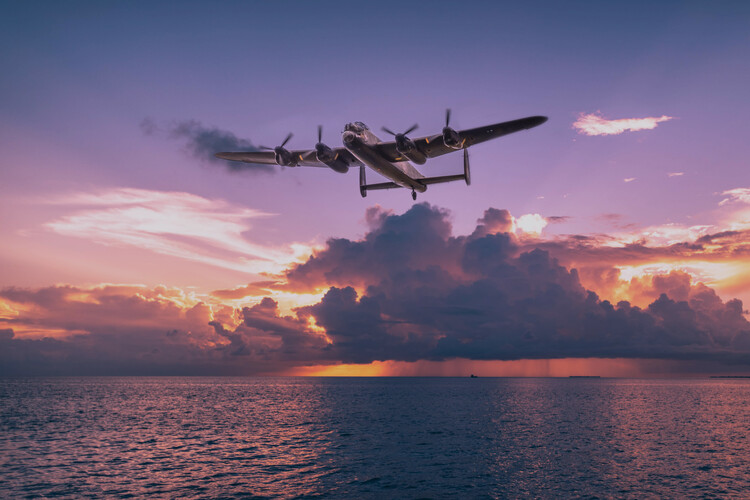 Umetniška fotografija Avro Lancaster Bomber