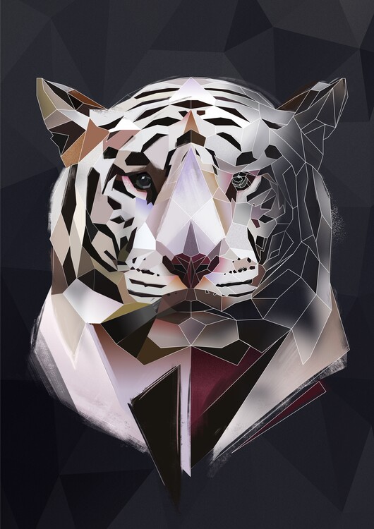 Illustrazione Geometric Tiger
