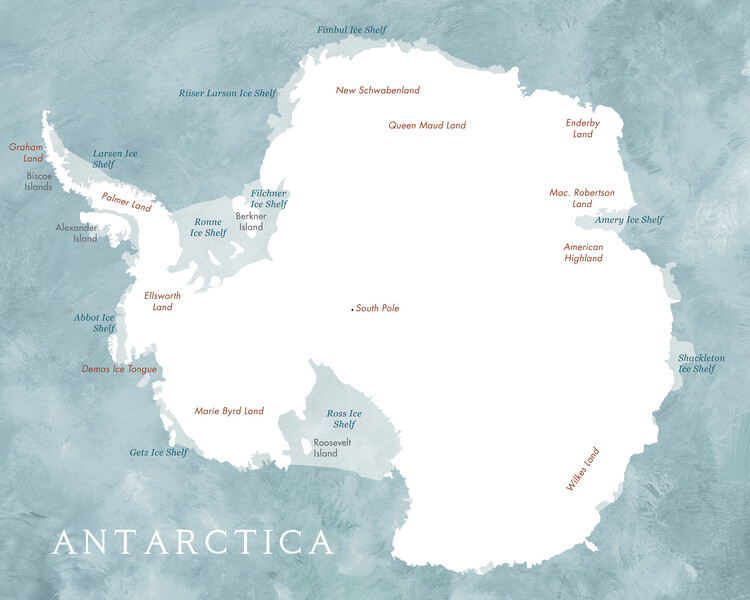 Mapa Map of Anctartica
