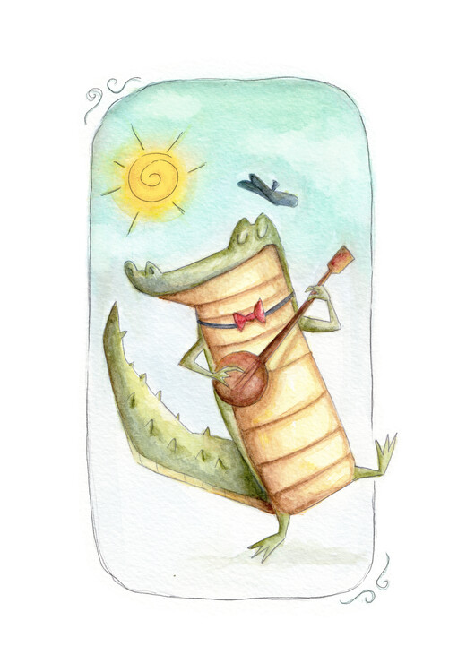 Ilustrace Play for me Croco