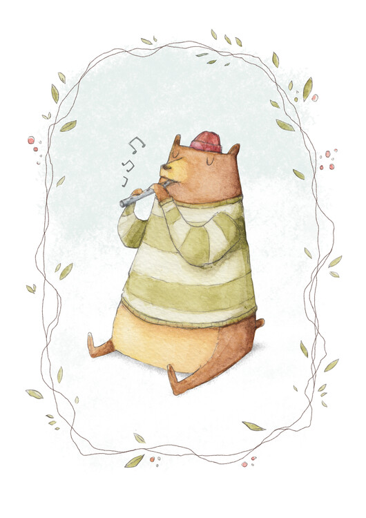 Illustration Happy Bear
