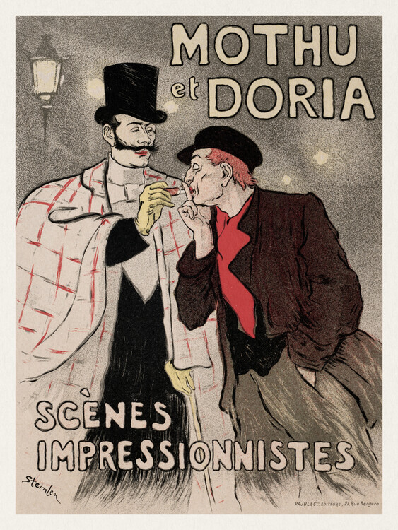 Artă imprimată Mothu Et Doria (Vintage French Poster) - Théophile Steinlen