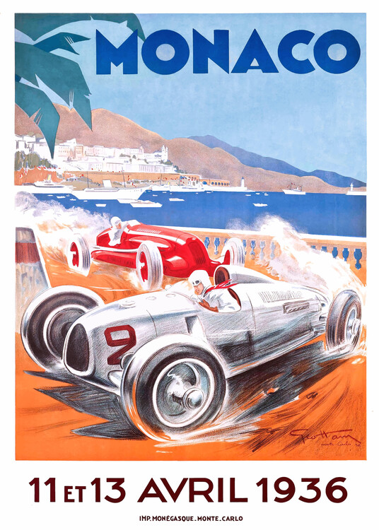 Művészi plakát Monaco, 1935