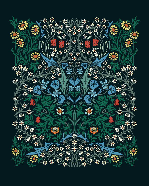 Fine Art Print Orchard (Special Edition Classic Vintage Pattern) - William  Morris