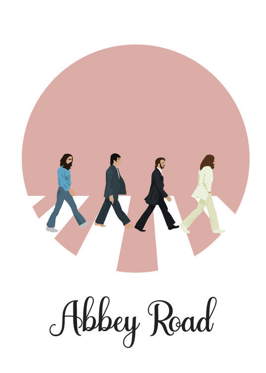 Illusztráció Abbey Road Liverpool
