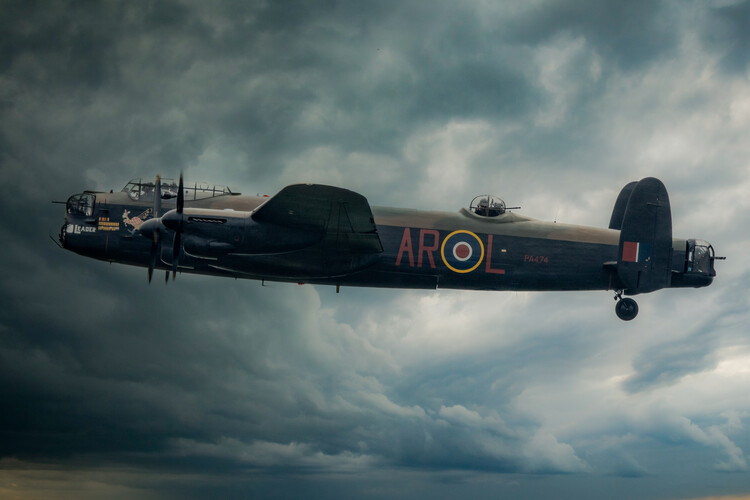 Art Photography Avro Lancaster Bomber Storm