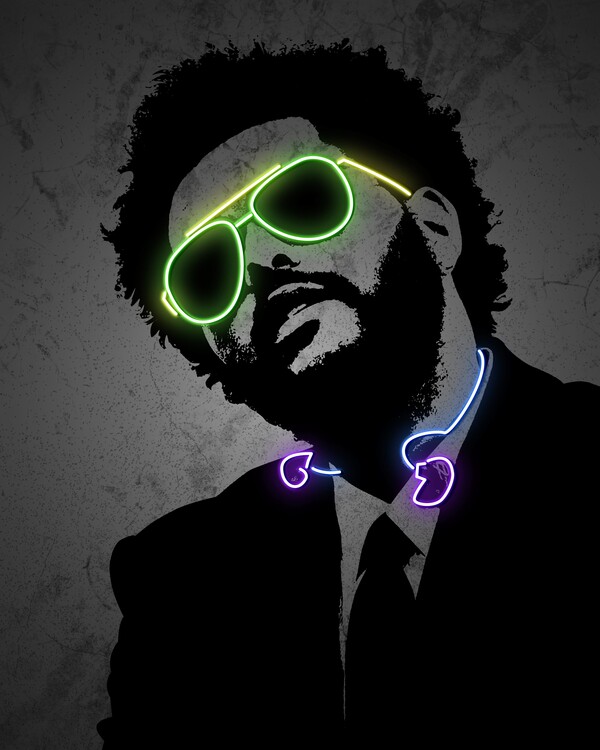 Wall Art Print The Weeknd rapper america retro, Gifts & Merchandise