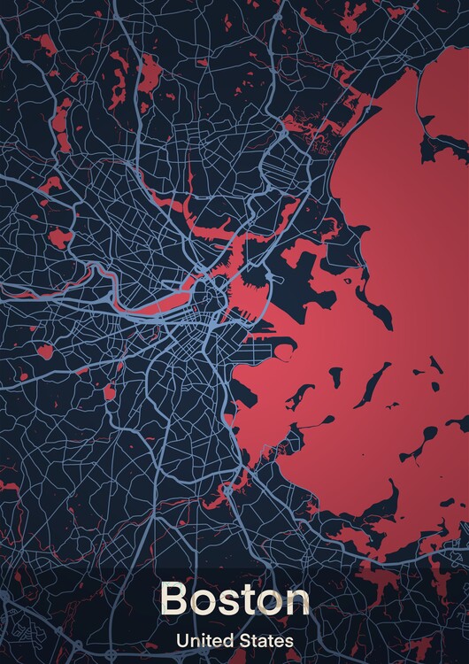 Stadtkarte Boston
