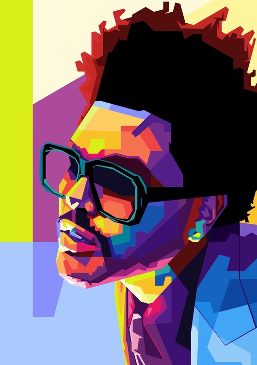 Wall Art Print The Weeknd rapper america retro, Gifts & Merchandise