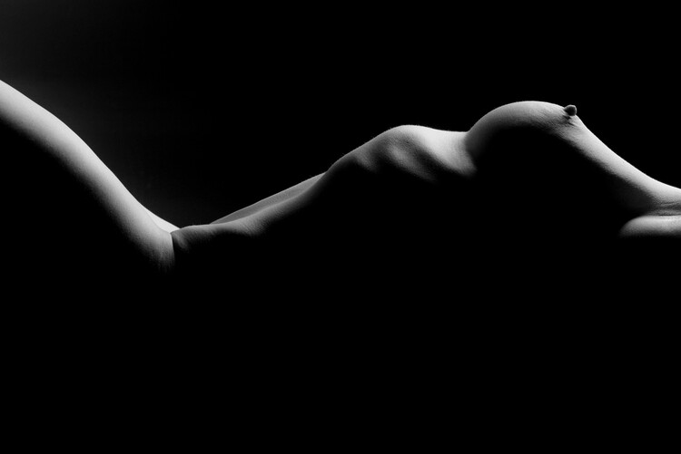 Art Photography naked woman silhouette