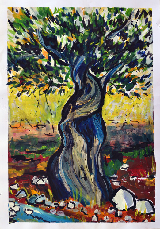 Ilustrace Oliv tree