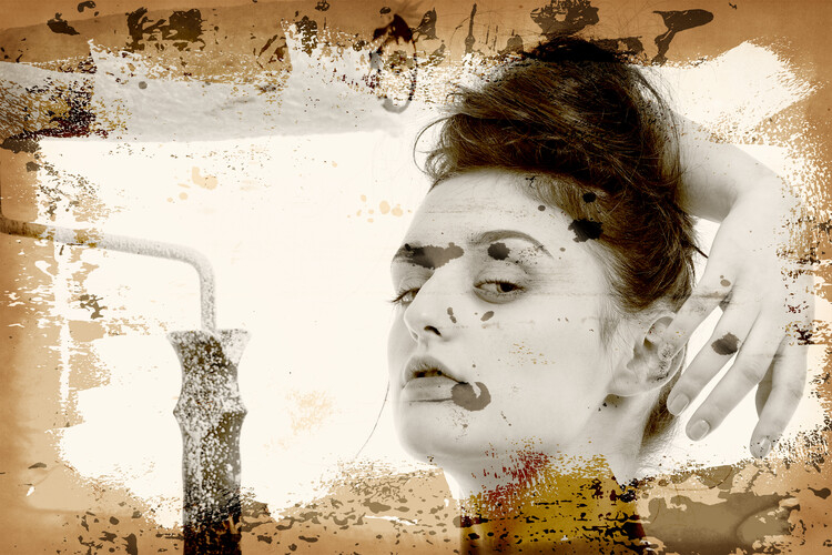 Illustration The painter