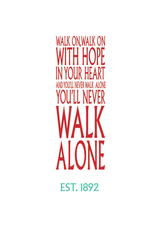 Ilustração Liverpool Walk Alone!
