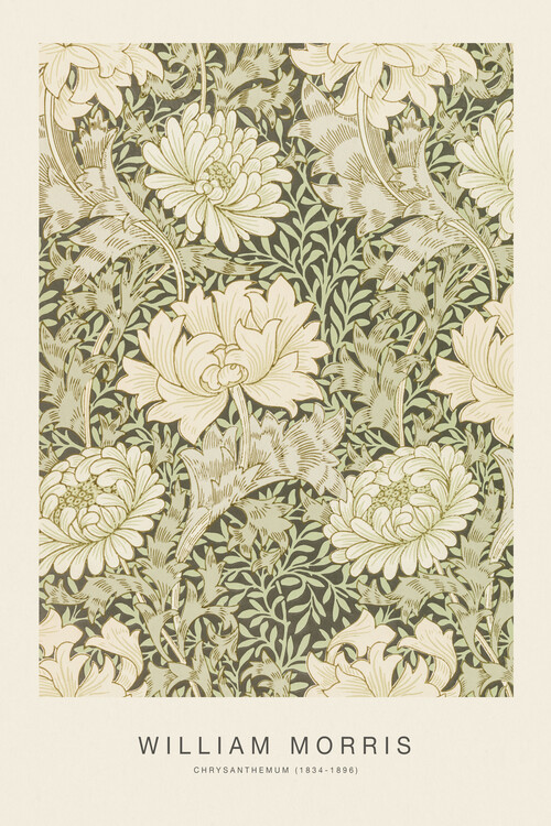 Kunstdruck Chrysanthemum (Special Edition Classic Vintage Pattern) - William Morris