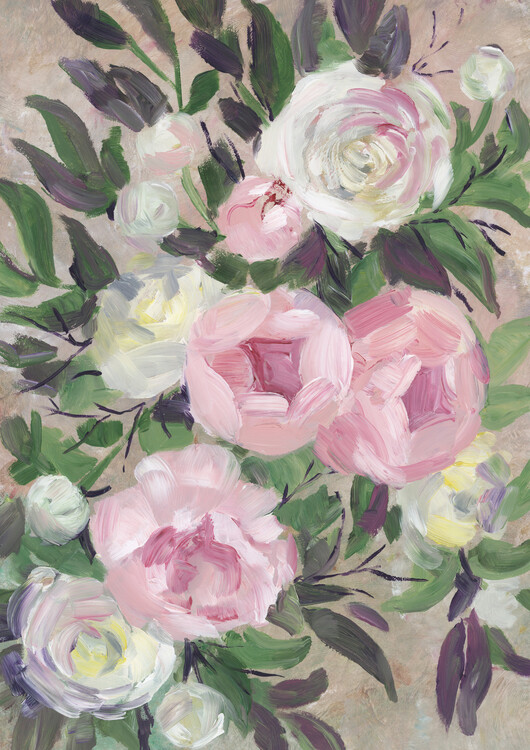 Illusztráció Zoye painterly bouquet