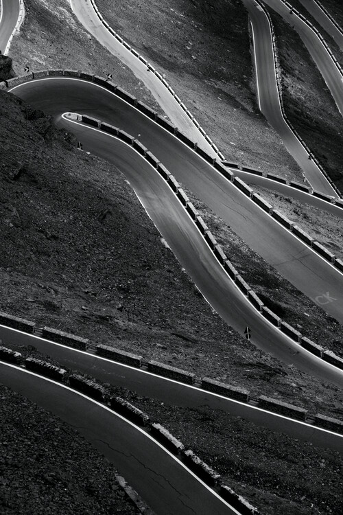 Art Photography Winding road in the mountains