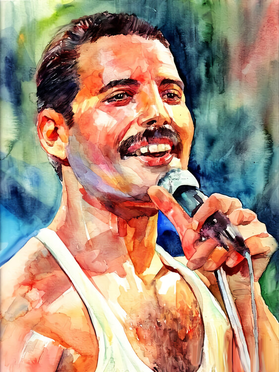 Kunstplakat Freddie.M Live