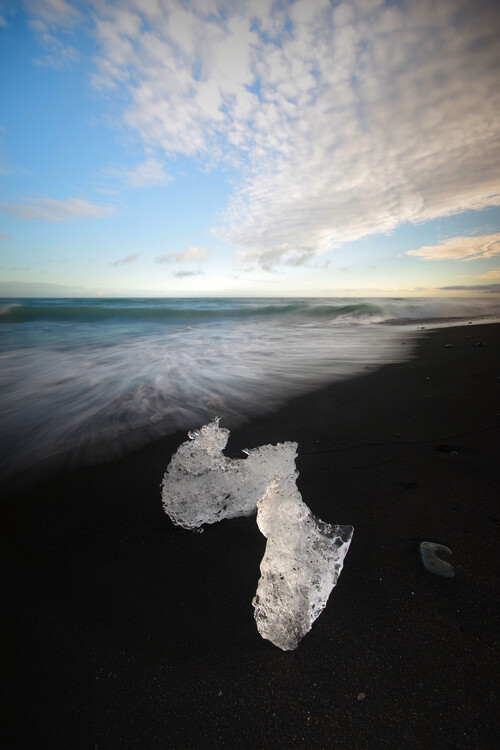 Black sand beach with chunk of ice in Iceland (Diamond Beach) | Posters, Art Prints, Wall Murals | +250 000 motifs Black sand beach with chunk of ice in Iceland (Diamond Beach) | Posters, Art Prints, Wall Murals | +250 000 motifs