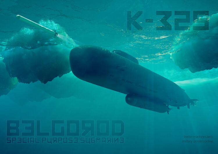 Wallpaper Mural K-239 Belgorod - Special Purpose Submarine Underwater