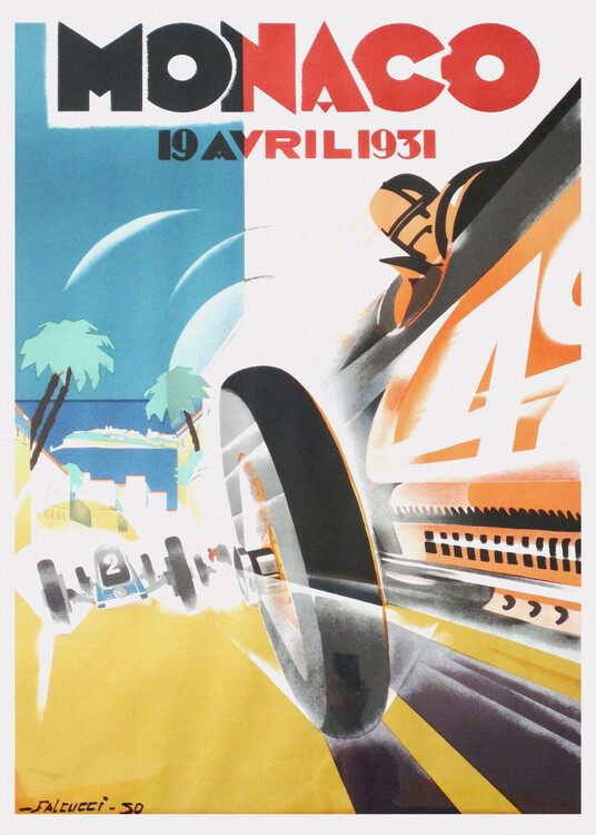 Ilustracija Monaco Grand Prix, 1931