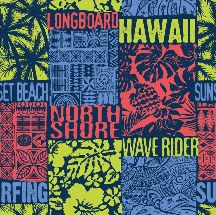 hawaiian print wallpaper