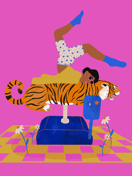 Illusztráció Put a tiger in your heart