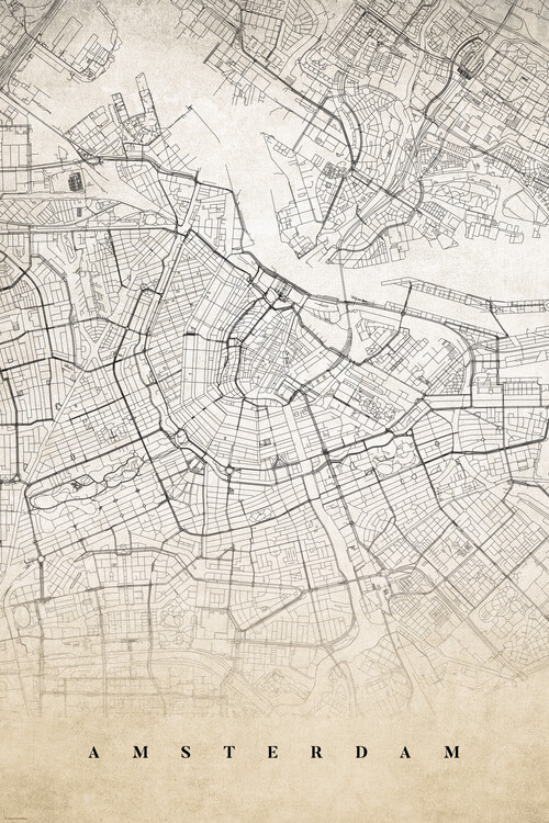 Map Historic Amsterdam