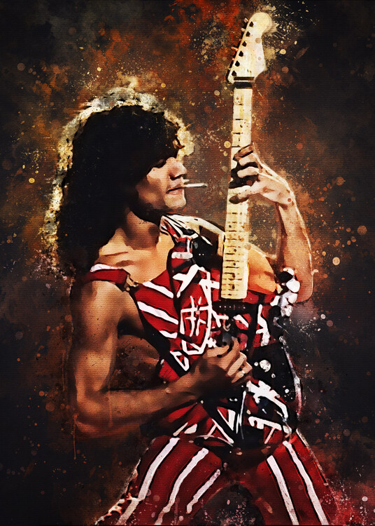 Poster Carlos Santana - Guitar, (59.4 x 84.1 cm)