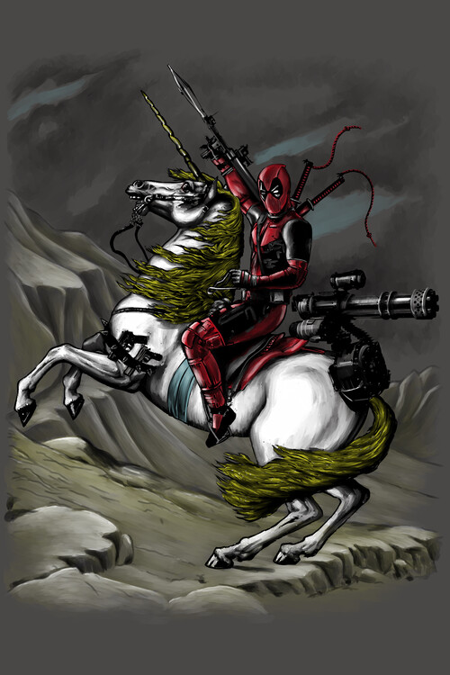 Poster Deadpool - Bullets and Chimichangas